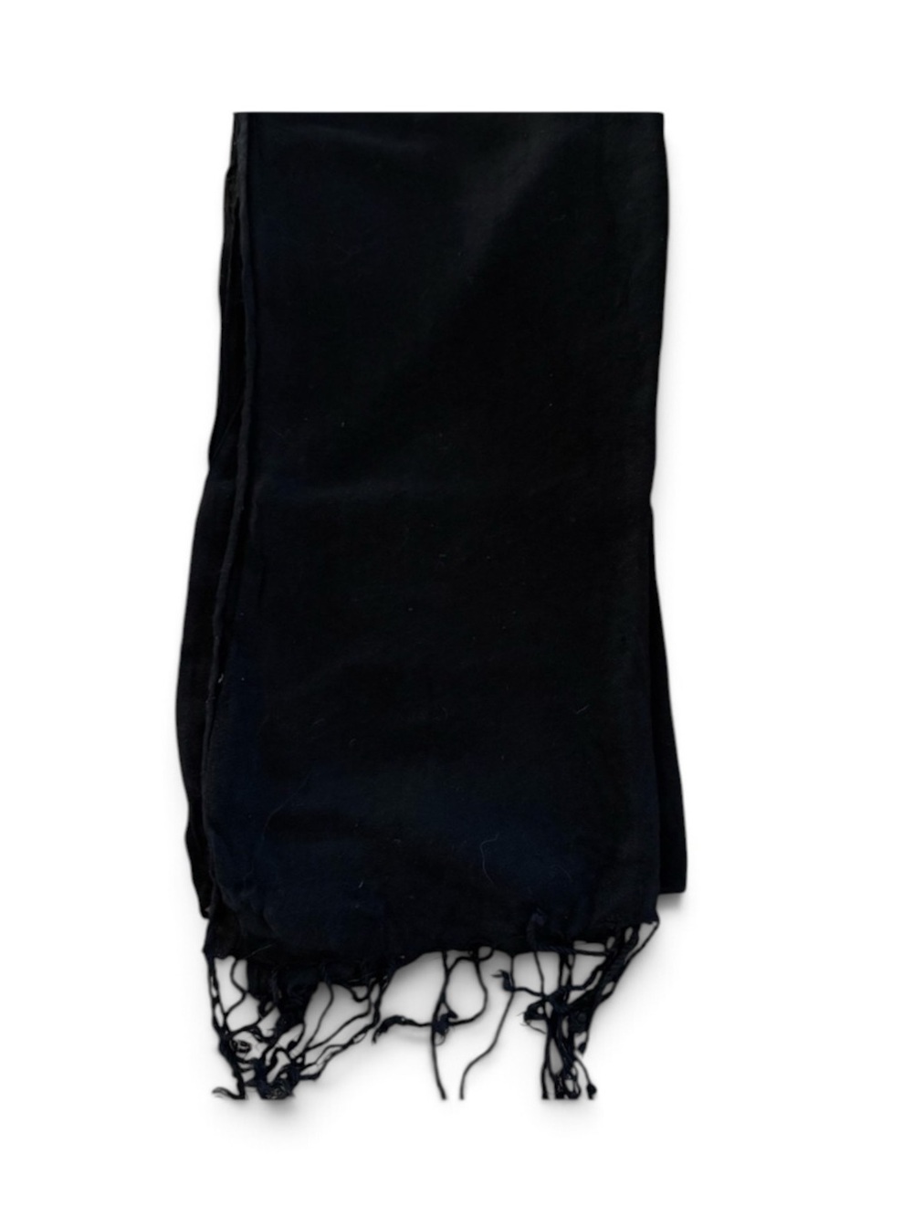 Forever 21 Black Knit Fringe Scarf